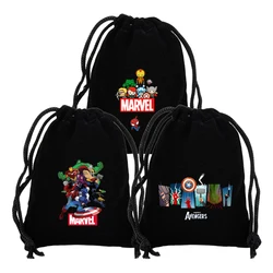 Disney Marvel Heroes Avengers borsa con coulisse film Cartoon Print Sport Kid children's Student Portable Party Hand Pocket Gift Pouch