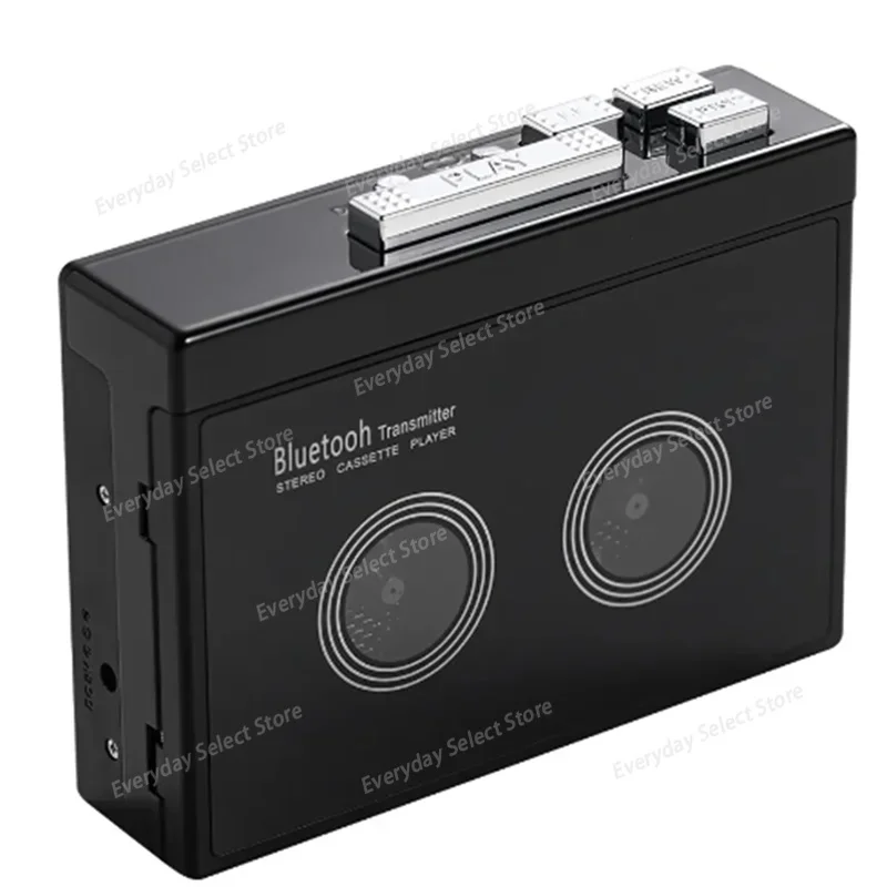 Vintage Retro Bluetooth Cassette Tape Player, Auto‑Reverse Hi‑Fi Walkman Portable Audio Player with FM Radio Function