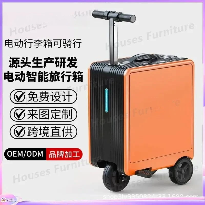 For Luggage Smart Suitcase with Seat Rideable Carry On Travel Bag 20 Inch Large Capacity High Battery Life Business