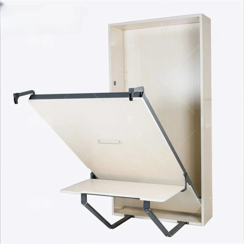 Invisible bed with desk Invisible wall bed is turned over and turned over. Invisible Murphy hardware accessories Folding