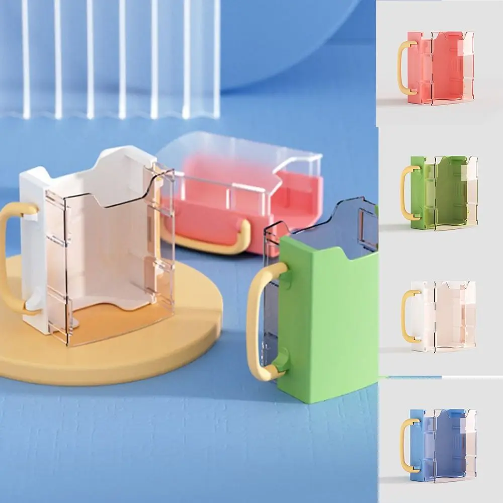 

Milk Box Kids Juice Box Holder Food Storage Adjustable Handles Water Cup Tool Self-Help Drinking Storage Box Juice Bottle