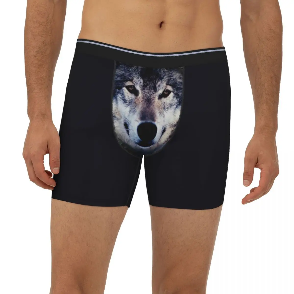 

Wolf Underpants Breathbale Panties spoof funny Male Underwear Boxer Briefs extended underwear