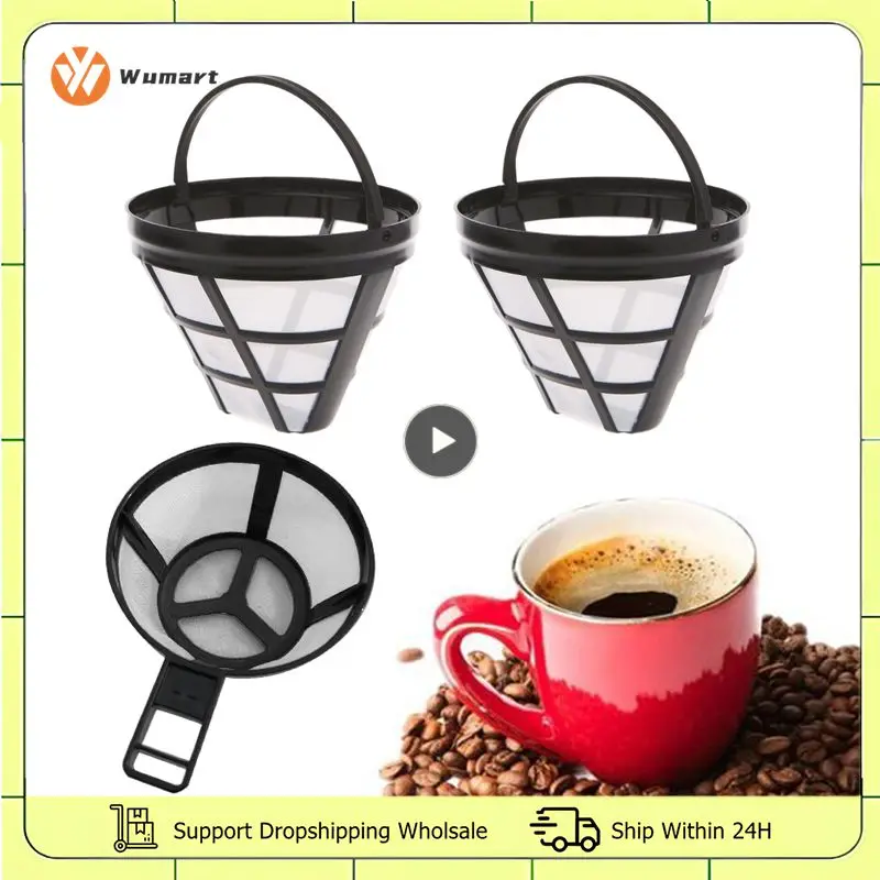 Filtro de café reutilizable de 1 a 5 piezas, cesta de malla hecha a mano, estilo taza, colador, embudo, accesorios de cocina