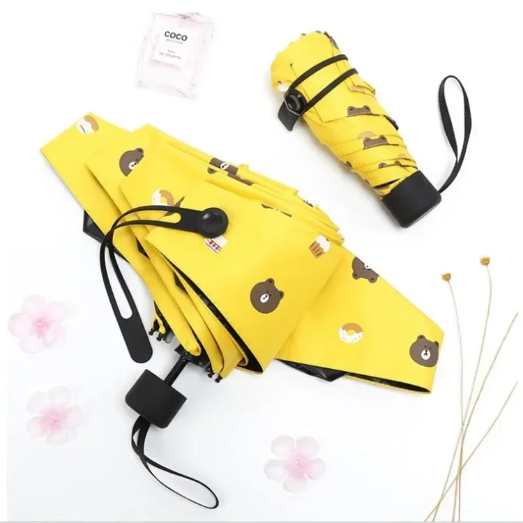 Mini Women Pocket Small Umbrella Anti UV Paraguas Sun Umbrella Rain Windproof Light Folding Portable Umbrellas For Boy Girl