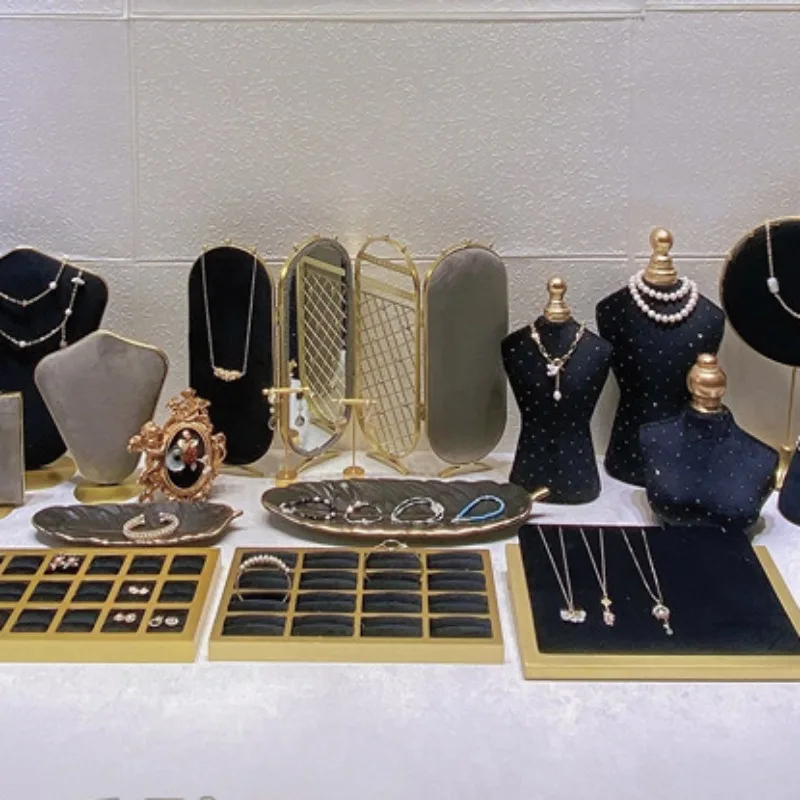 

Бархатная стойка для демонстрации ювелирных изделий, витрина, кольцо, браслет, подставка для манекена, держатель для хранения ювелирных изделий, дисплеи, опора, ожерелье, полка для сережек