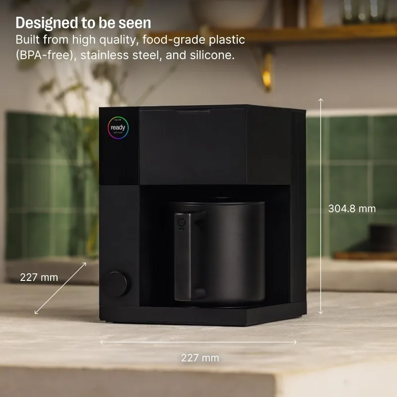 ماكينة صنع القهوة بالتنقيط الدقيقة من Aiden، إبريق حراري، تحكم مثالي في درجة الحرارة، دورة بلوم، خدمة فردية حتى سعة 10 أكواب #4