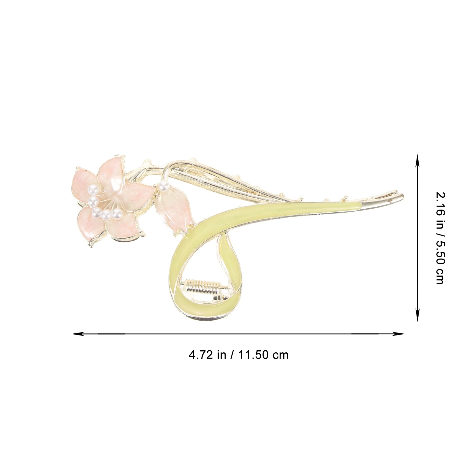 

2pcs Large Lily Flower Hair Clips For Thick Long Hair Clip Gripper Updo Non-Slip Flower Claw Clips Styling Accessories