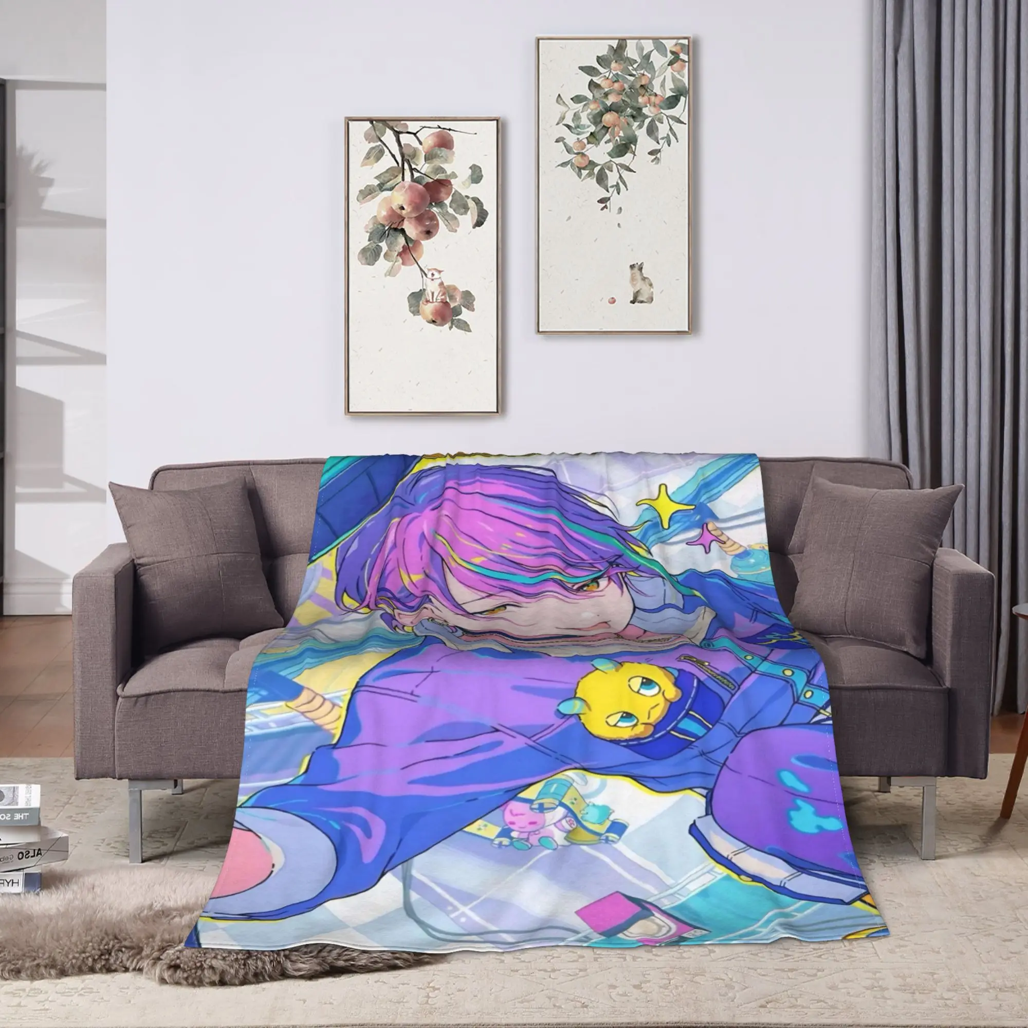روي ك-كامشيرو بطانية قطيفة الاطفال الكبار الفانيلا رمي بطانية لغرفة المعيشة لينة الدافئة جودة المفرش هدية عيد ميلاد