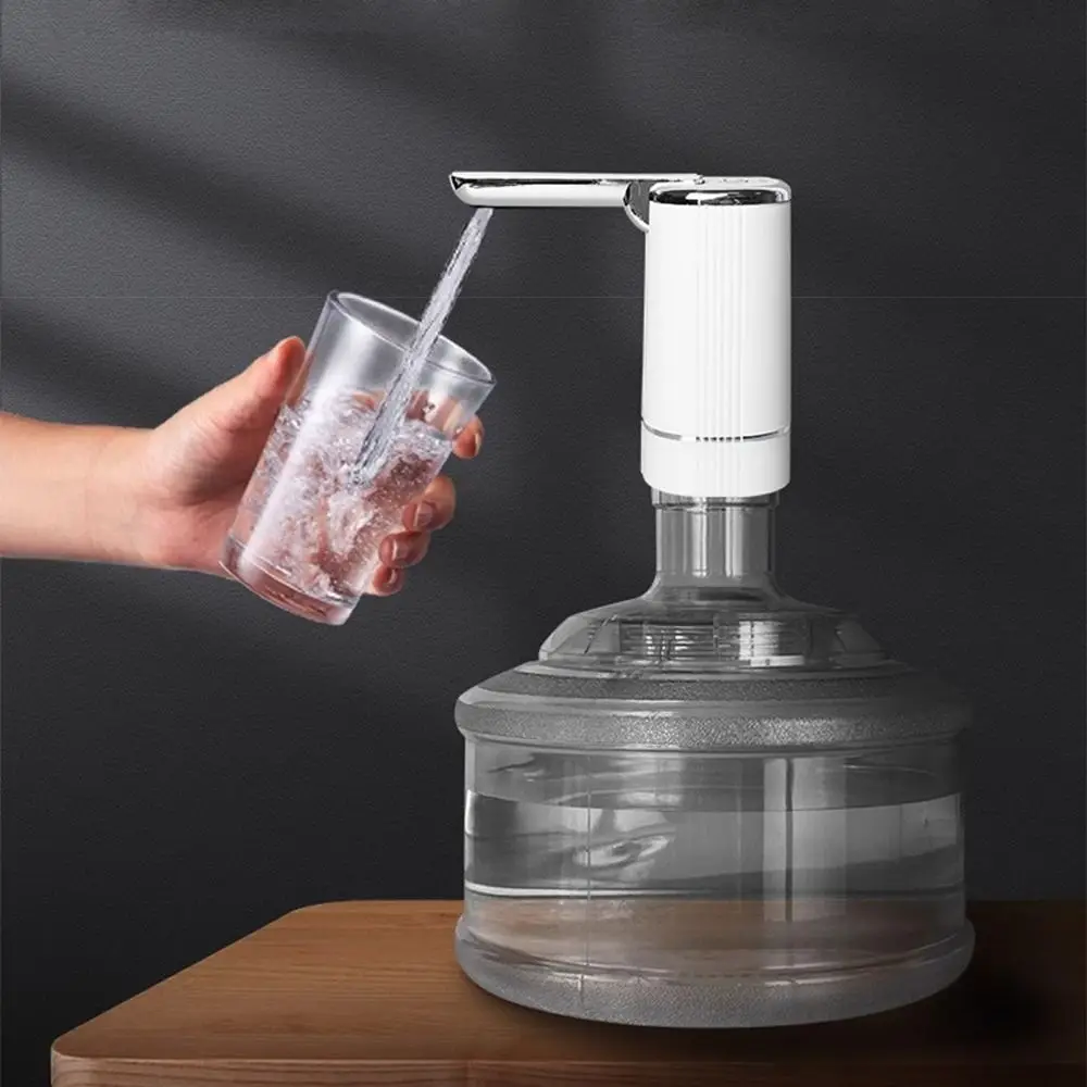 Portable USB Electric Water Pump Button Control Foldable Water Bottle Pump Small Water Outlet Automatic Water Dispensers Home