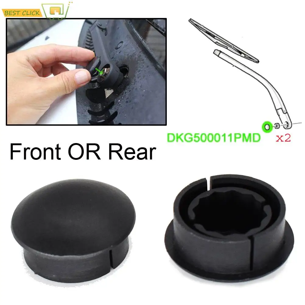 Clips de tapa de tuerca de brazo de limpiaparabrisas delantero y trasero, cubierta antioxidante para Land Rover Discovery 3 y 4 LR3 LR4 Range Rover Sport L320, 2 piezas