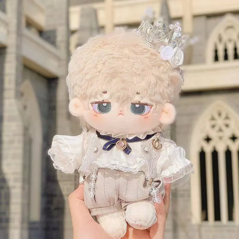 Cool Cosplay Clothes Crown for 20cm Cotton Boy Doll Prince Dress Up Figures Clothing Set Kids Birthday Toys Gift