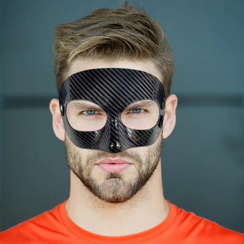 Basketball Mask Durable Face Guard for Broken Nose Adults Basketball Nose Guard Face Mask for Football Soccer Face Protection