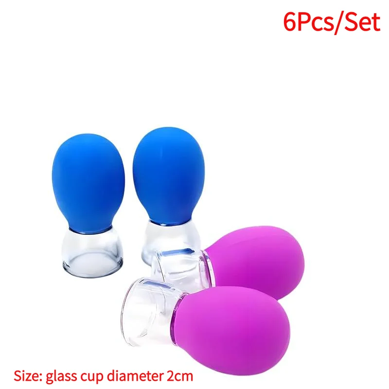 6Pcs Multifunctional Facial Cupper Mini Compact Easy To Use For Relaxation Decompression.