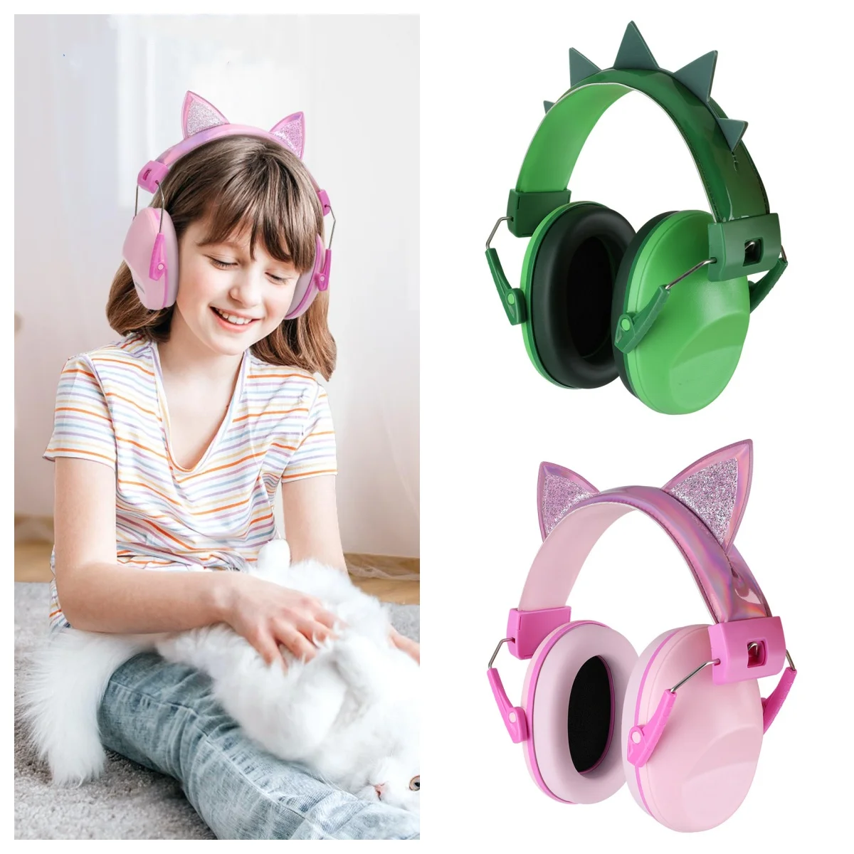 غطاء للأذنين عازل للصوت للأطفال، مبطن وناعم قابل للتعديل، للرضع والأطفال الصغار، تقليل الضوضاء للنوم والسفر والمناسبات