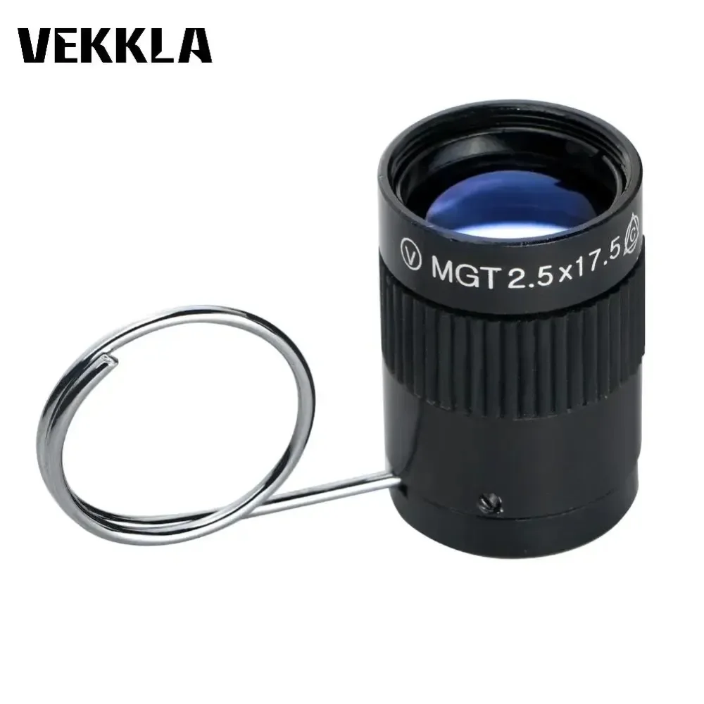 HD Monocular teleskop Mini Tragbare Tasche 2,5x17,5 Daumen Super Teleskop Schlüssel Kette für Wandern Camping Reise Jagd Umfang