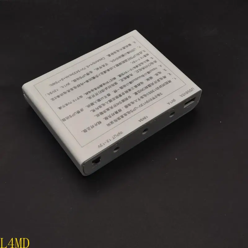 L4MD DIY 6x 18650 Battery USB 5V 9V 12V 5.5x2.1mm UPS Boxs for Routers Security Cameras Smartphones Tablets
