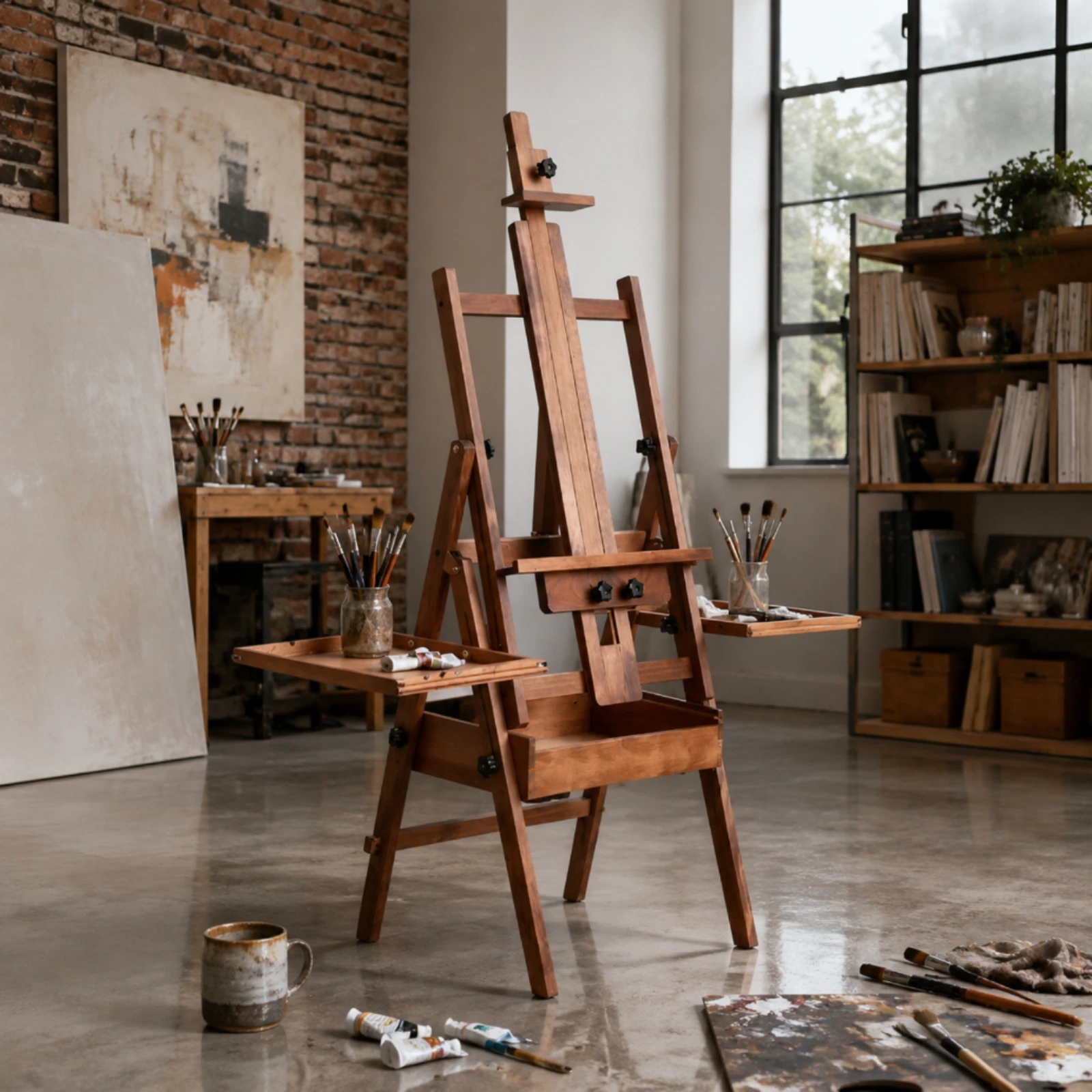 easel-with-storage-tray-foldable-easel-with-compartment-adjustable-beechwood-for-artists-painting-home-studio