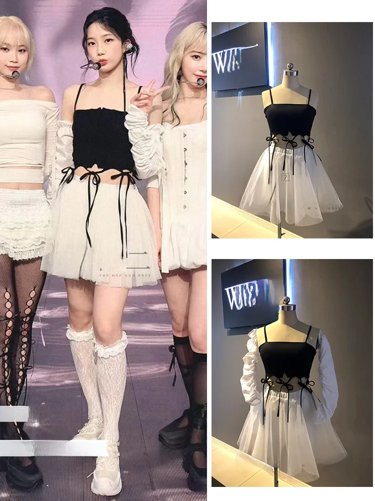 バレエスタイルパフォーマンス衣装-スマートステージスーツ-女性用グループ-中国伝統オペラ衣装-2024年春コレクション