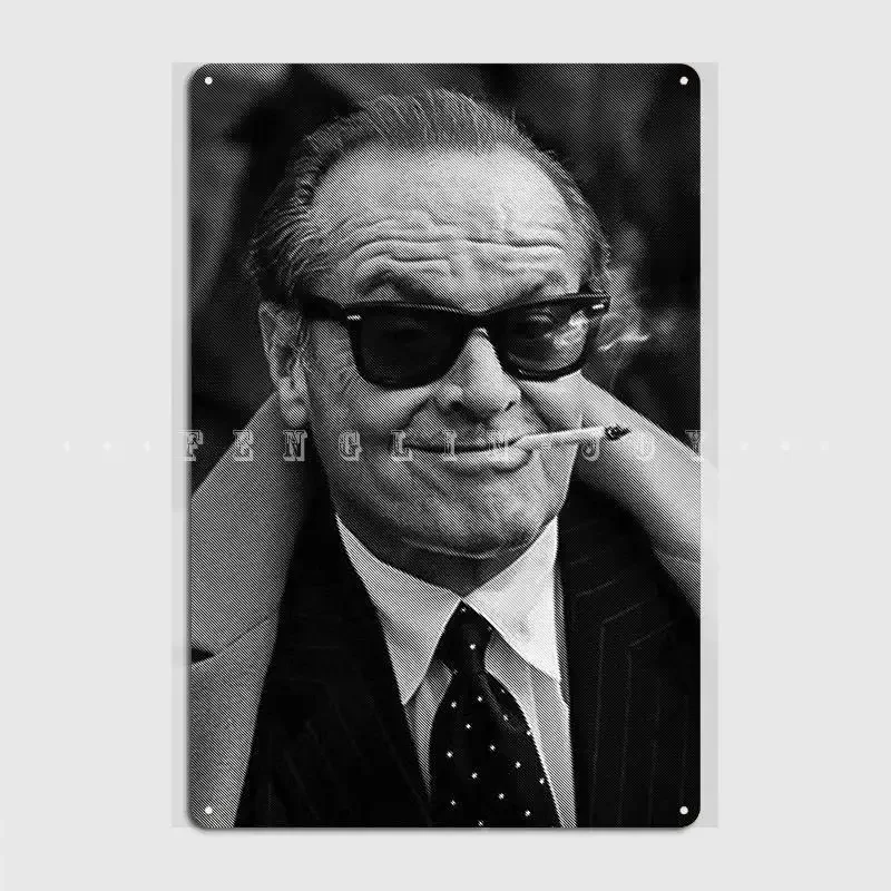 Jack Nicholson Metal Sign Club Pub Garage Create Plaques Tin Sign Poster