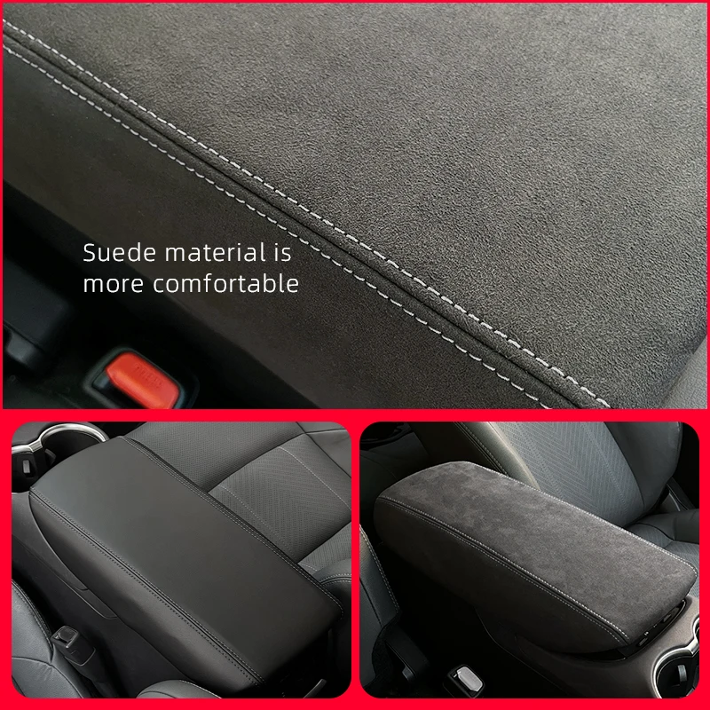 For Toyota HARRIER Accessories VENZA 2021 2022 2023 Car Interior Accessories Central Control Armrest Box Protective Leather Pad