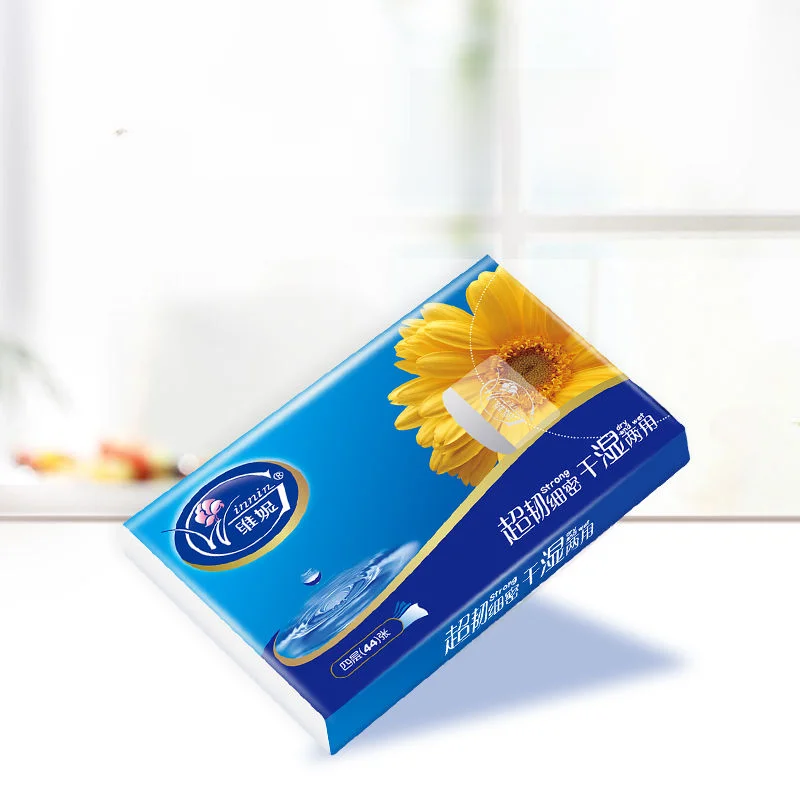 Asciugamani di carta fazzoletto portatile Winnin 60 Pas 205x205mm Dimensioni 4 strati Materiale originale in pasta di legno come per Pa