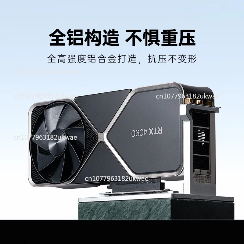 

Graphics card vertical 90 degree mounting bracket PCIE4.0 extension cable full speed bracket kit
