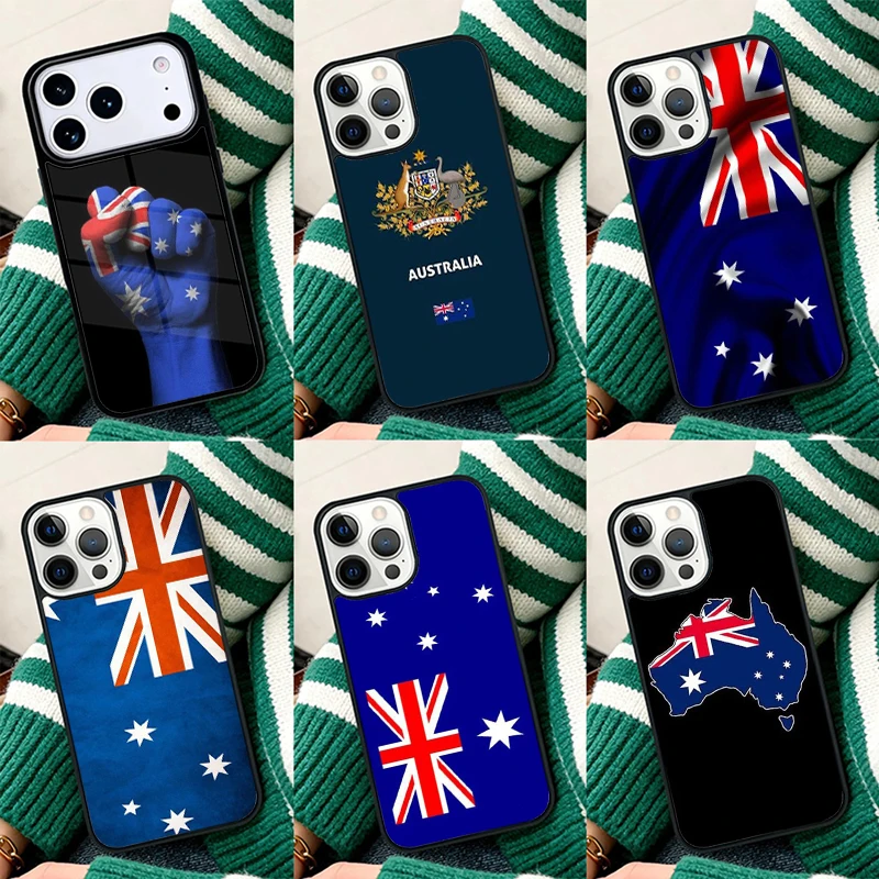 Phone Cases Australia - Custodia Antiurto per iPhone con Bandiera