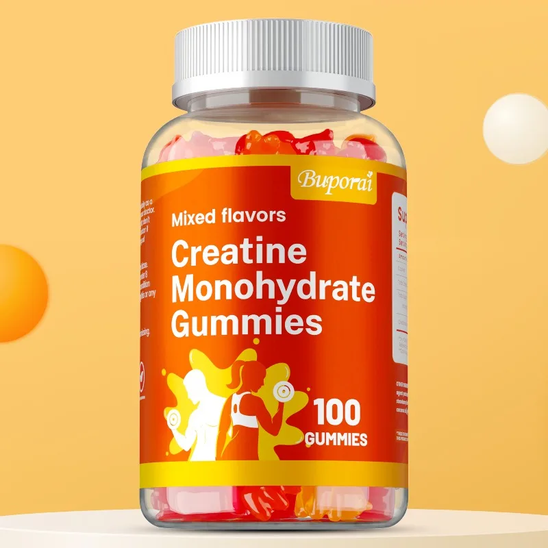 Creatine Monohydrate Gummies - Helps Build Muscle and Strength, Increases Athletic Performance, Improve Workout Recovery