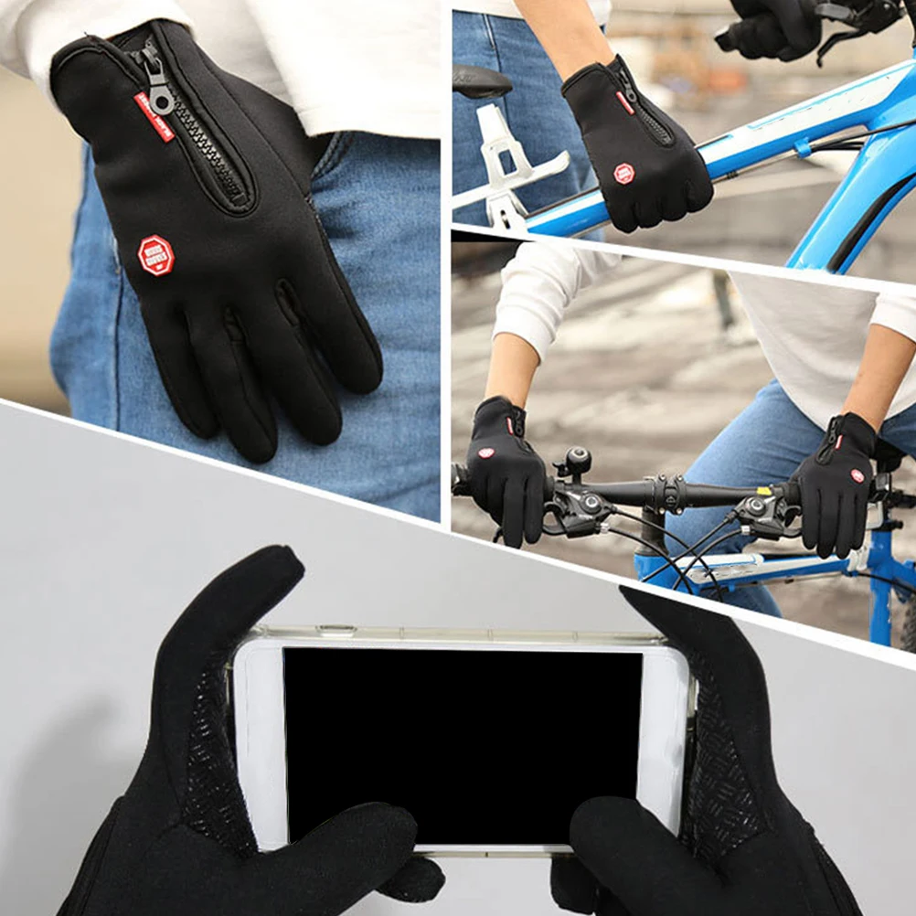

Gloves Waterproof Touchscreen Outdoor Sports Winter Warm Men Women Cycling Climbing Hiking Gloves Thumb Index Sensitivity Cell
