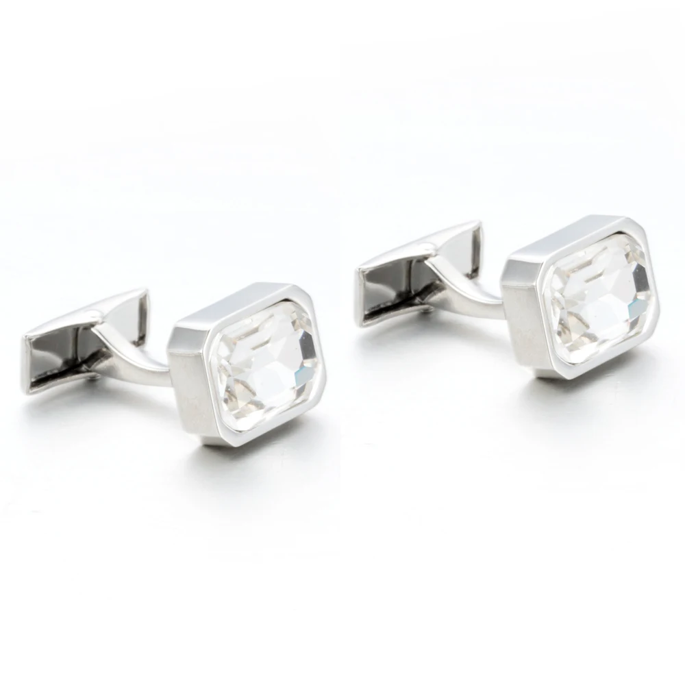 VAGULA Hot Selling Brass Cufflinks Luxury gift Party Wedding Suit Shirt Gemelos Men Jewelry Button Crystal Cuff links 516