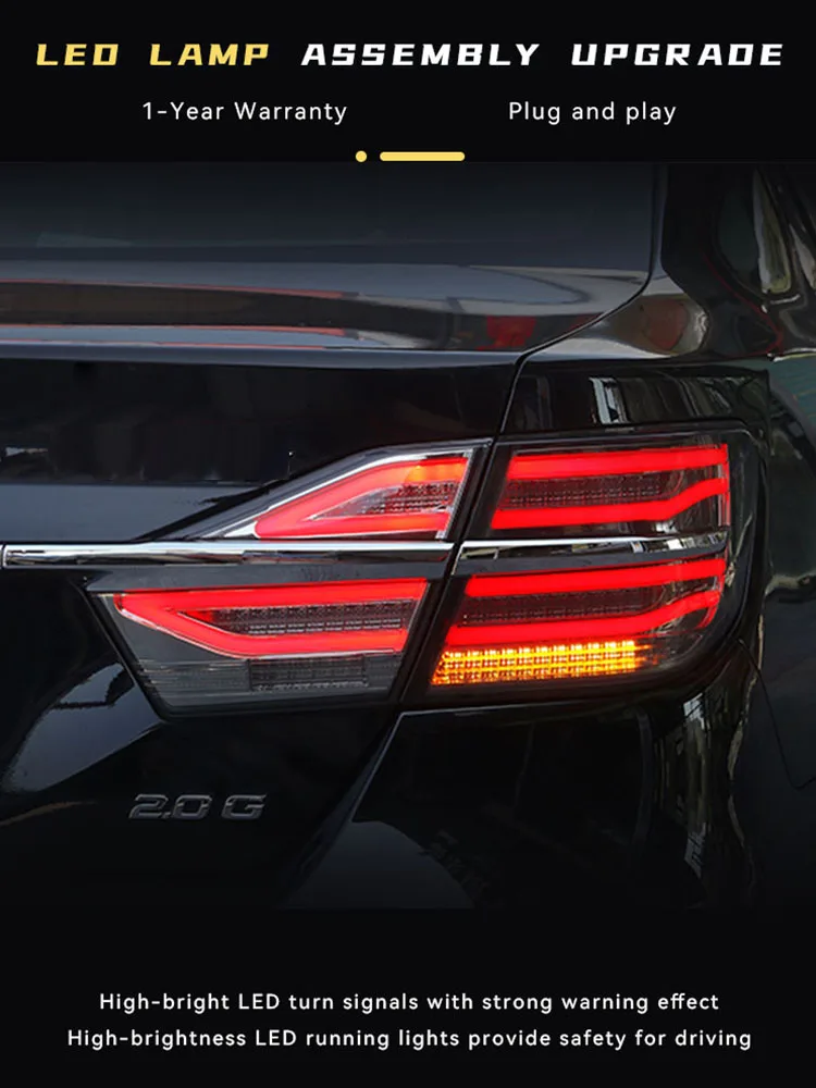 

Car Lights For Toyota Camry 2015 2016 2017 Upgrade Full LED Taillight Assembly Exterior Turn Signal Rear Lamp Accessories
