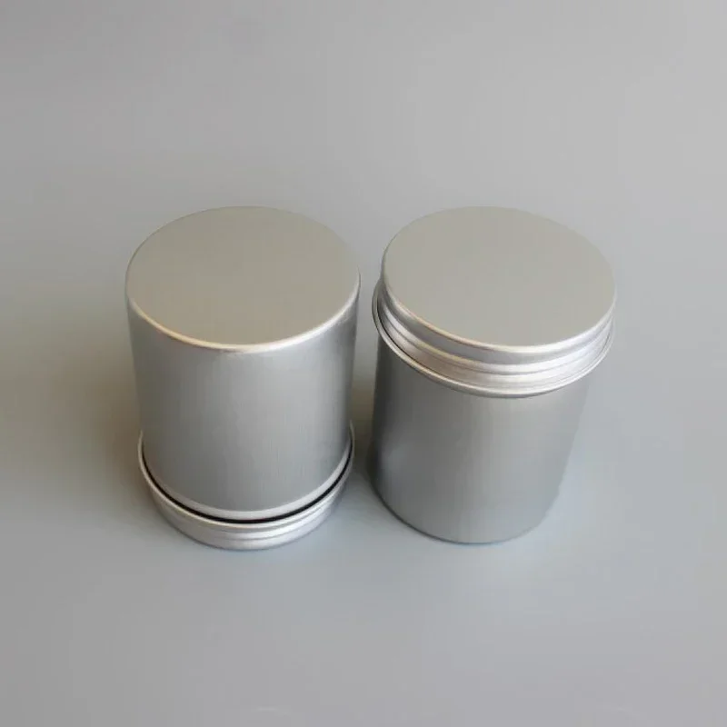12/24/48/96pcs 80ml Aluminum Tin Candle  Jars Empty Cosmetic Container Tin with Lid Refillable Bottles Candy Tea Storage Jar Box