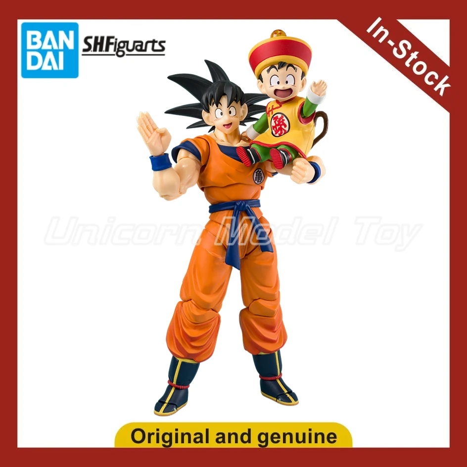 

【UA】BANDA S.H.Figuarts Dragon Ball Z: Фигурка Сон Гоку и Сон Гохан (отец и сын) в объятиях, модель, игрушка, подарок