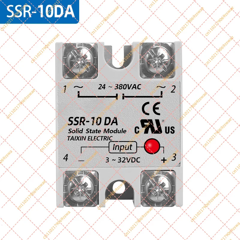 Single Phase DC-AC Solid State Relay, SSR-DA Series 3-32VDC Input to 24-380VAC Output