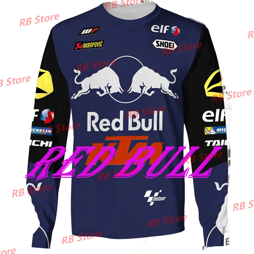 2024-25 New Arrival Hooide Navy Blue LC4·KTM Sweater T-Shirt Adults Long Sleeve MotoREX  Austrian Off-Road MotoGP MXGP