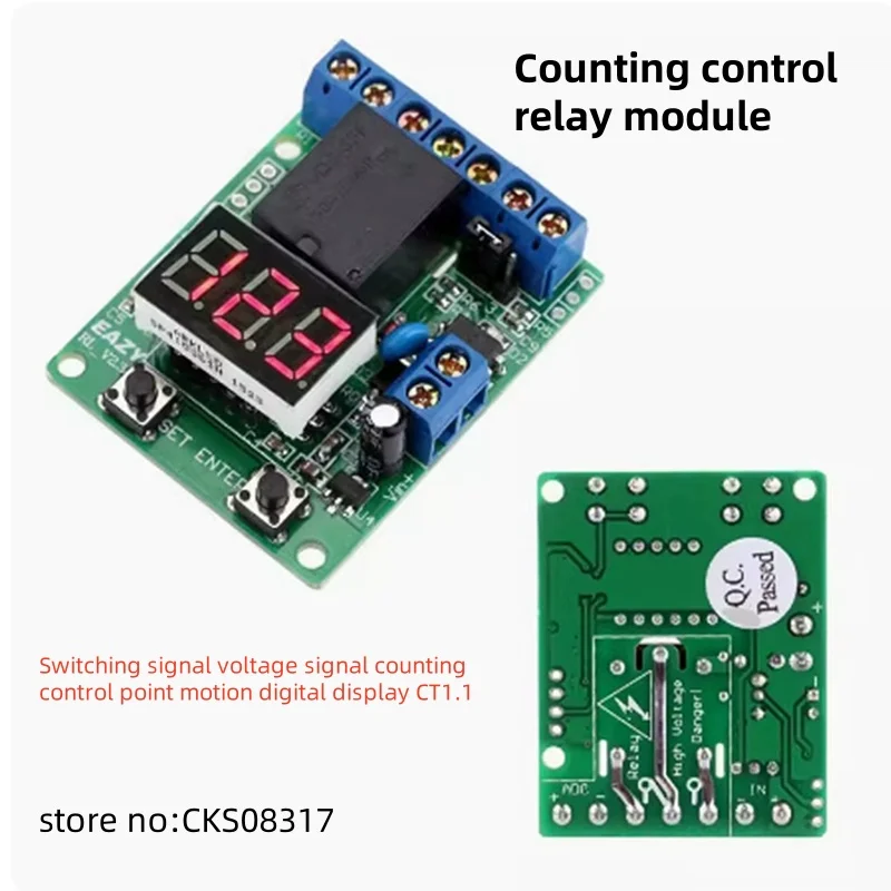 Counting Control Relay Module Switch Signal Voltage Signal Counting Control Point Motion Digital Display CT1.1