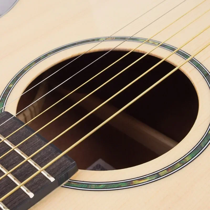 Cuerdas de guitarra Folk de color, Kit de cuerdas de núcleo de cobre, piezas de repuesto, accesorios para instrumentos musicales, novedad de 2023