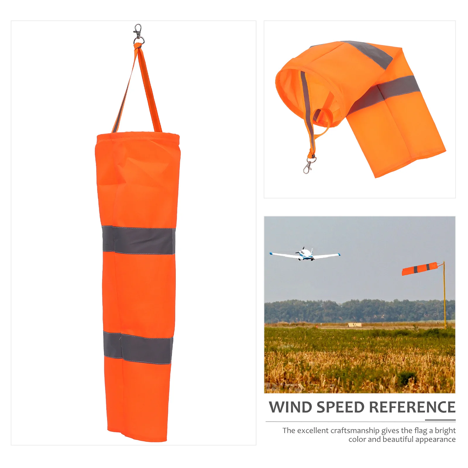 

1Pcs Wind Direction Windsock Premium Material Swivel Clip Portable Decoration for Garden Patio Lawn Outdoor Wind Sock Flag