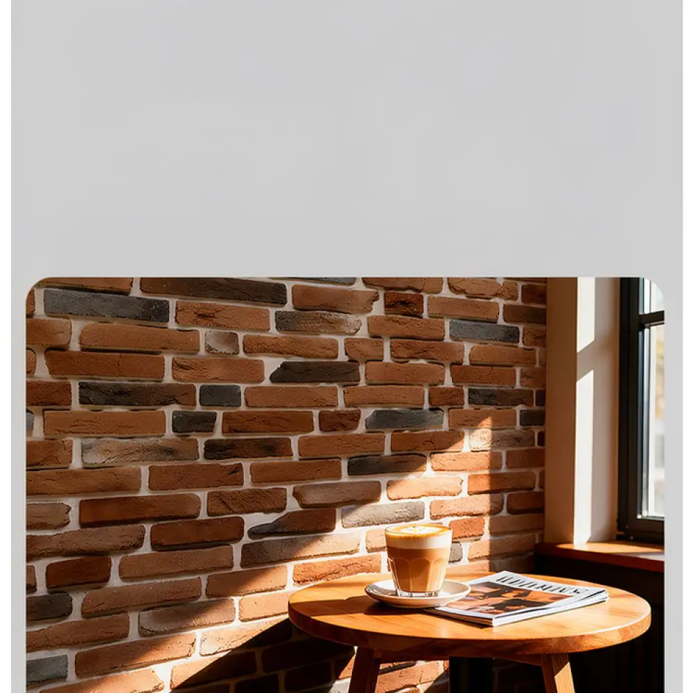 Waterproof PVC Wallpaper Retro Brick Texture Mural Self Adhesive Wall Covering For Bedroom Living Room Interior Renovation