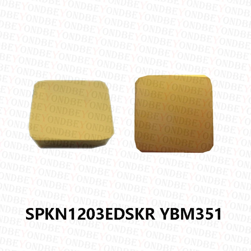 100% Original SPKN1203EDSKR YBM351 Milling Cutter Carbide Inserts SPKN1203 YBM351 SPKN 1203 EDSKR Processing Steel and Stainless