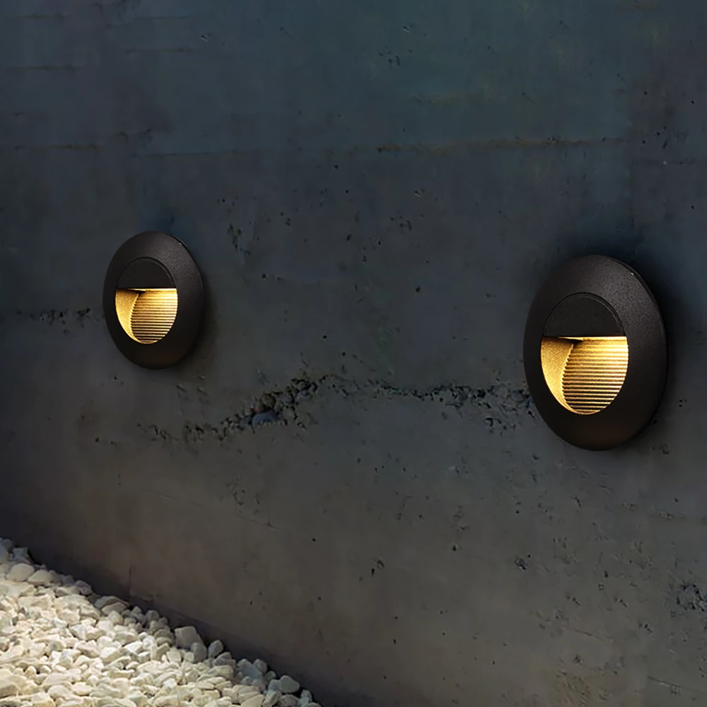 

Outdoor aluminum step light Recessed foot wall light LED hotel villa stair light