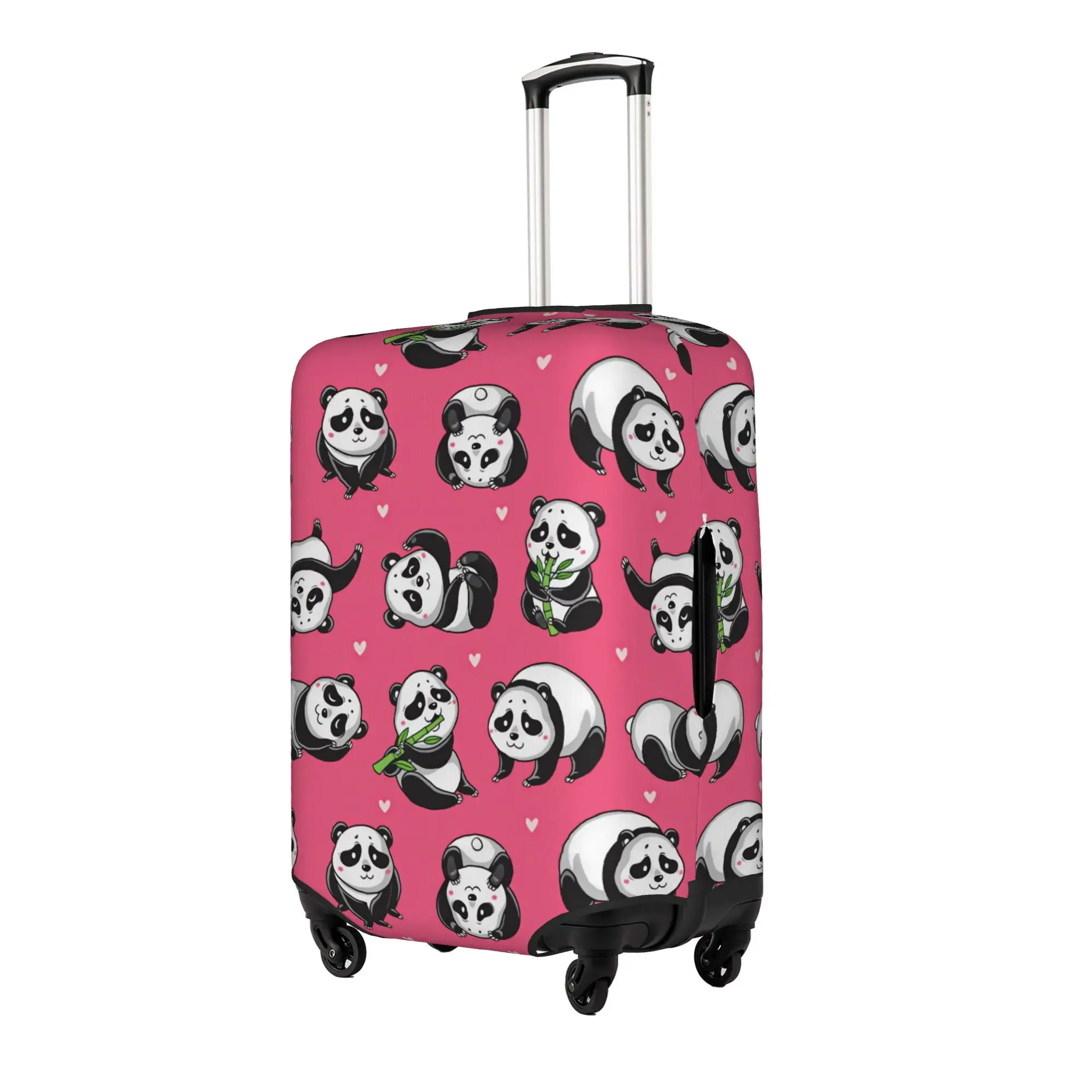 Cute Panda Seamless Pattern Luggage Cover Elastic  Travel Suitcase Protective Covers Suit For 18-32 inch