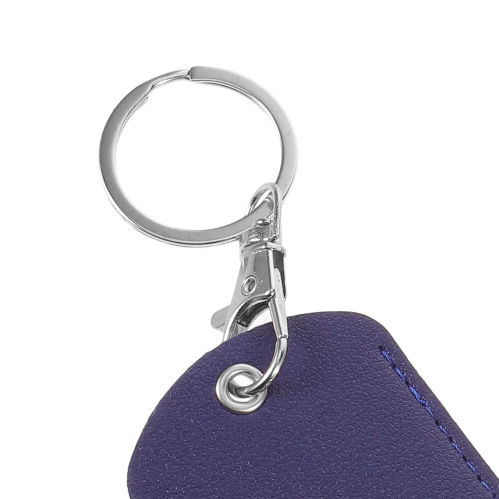 5Pcs Key Fob Holder PU Card Protector Organizer Color Coded Access Control Card Sleeve Keychain Lightweight Slim