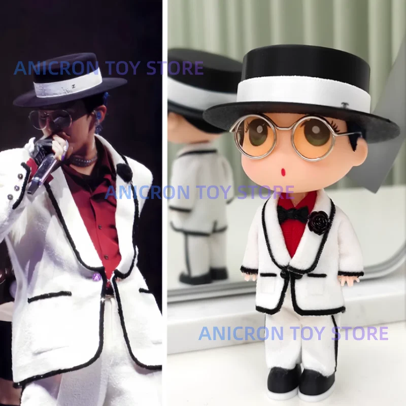 พวงกุญแจตุ๊กตา G-D Doll งานคอนเสิร์ตซิดนีย์ หมวกทรงสูง หมวกฟาง ชุดสูท ตุ๊กตา Gd Doll ทำมือ ขนาด 13 ซม. ของขวัญสำหรับแฟนๆ
