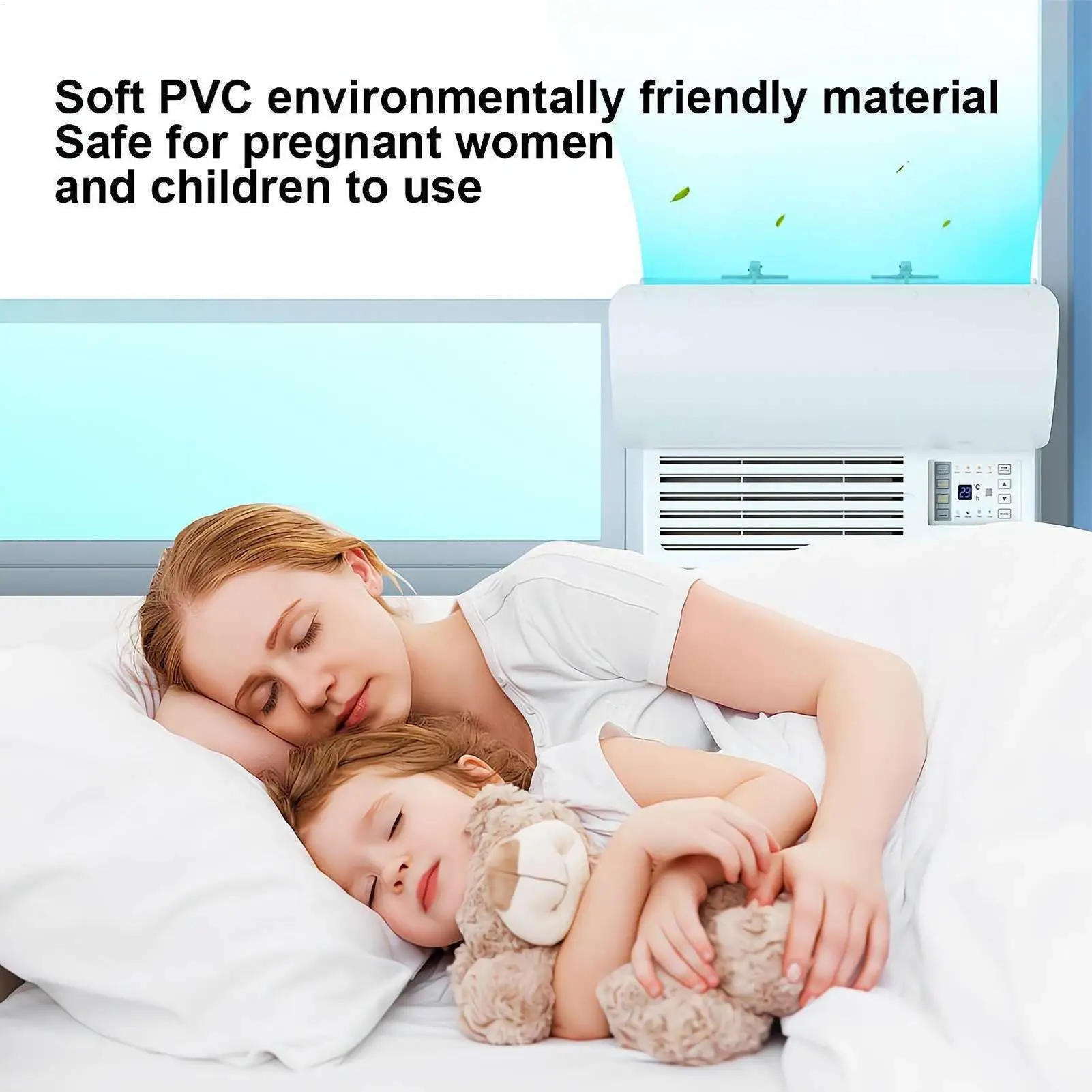 Picture 7: Air Deflector For Wall AC Anti Direct Blowing AC Windshield Window Baffle Airflow Control Screen Wind Guide For Elderly Office