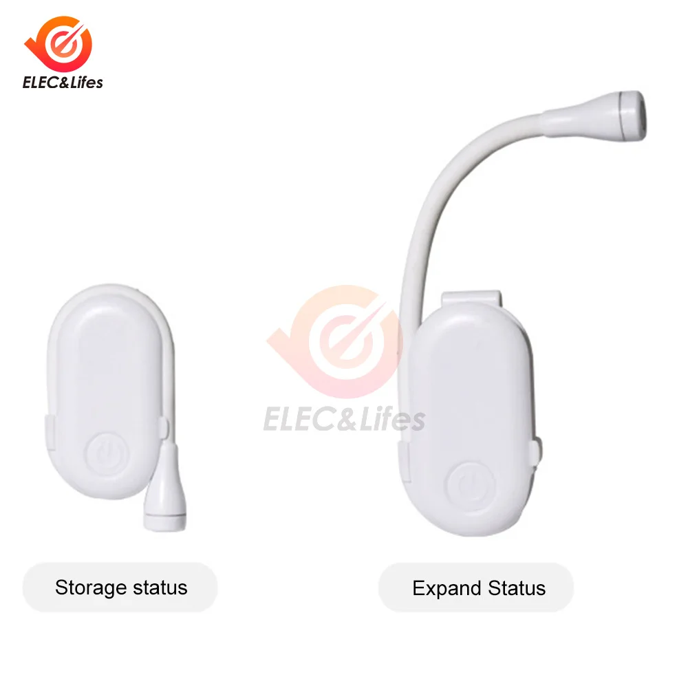 USB ชาร์จไฟหนังสือสําหรับอ่านหนังสือบนเตียงปรับความสว่างสําหรับ Eye Protection LED Clip on Book Light สําหรับเด็ก