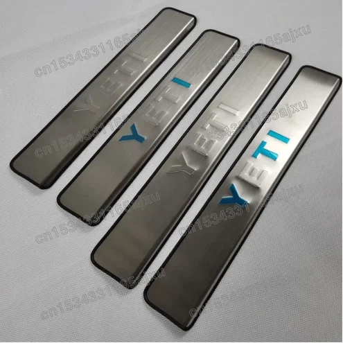 

Stainless steel Scuff Plate/Door Sill Door Sill pedal bienvenidos Car styling 4PCS/SET for Skoda Yeti 2013-2017