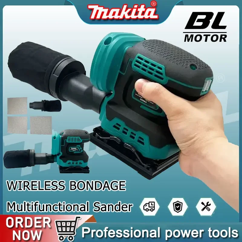 

Makita Electric Flatbed Sander Rechargeable Cordless Sandpaper Machine Sanding Polishing Waxing Machine Electric Sandpaper