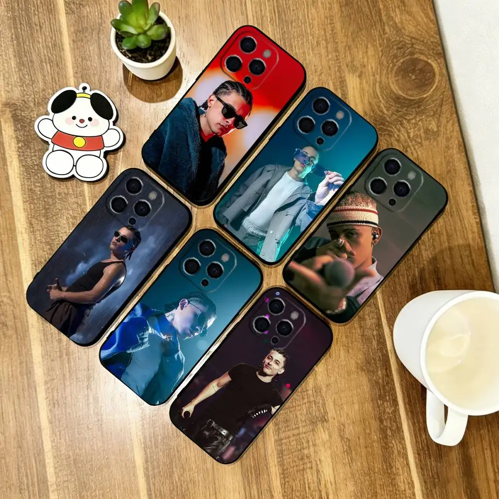 Rapper Trueno Phone Case  Soft  Silicone black For IPhone 17 16 15 14 13 12 11 X XR Plus Pro Max Plus