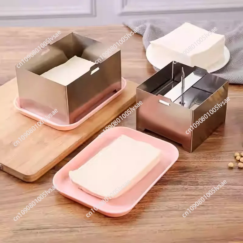 304 Stainless Steel To Fu Press Mould Adjustable Rust-proof Paneer Making Mold DIY with Drain Hole Soybean Curd Maker Cheese